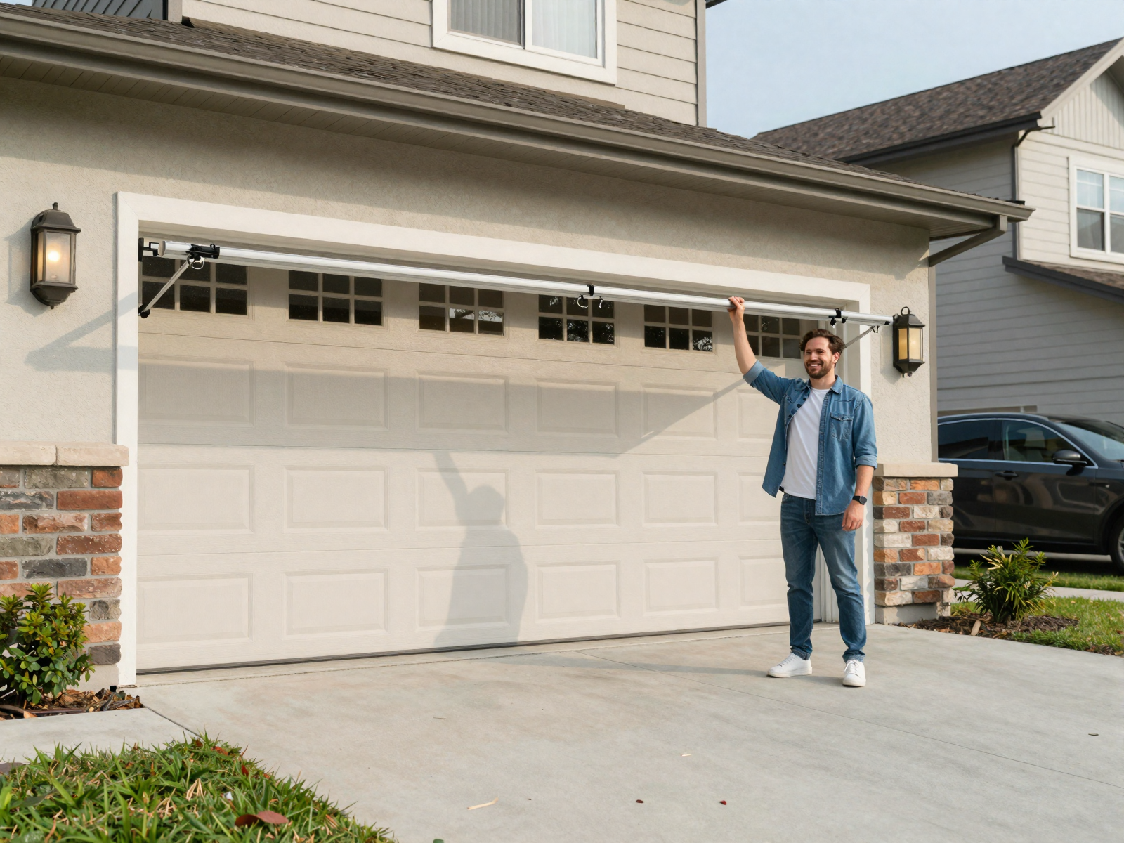 Residential garage door opener motor